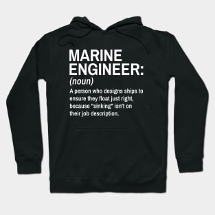 Marine Engineer Funny Definition Engineer Definition / Definition of an Engineer Hoodie